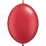 Qualatex Latex Pearl Ruby Red 12″ QuickLink Latex Balloons (50)