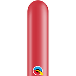 Qualatex Latex Pearl Ruby Red 260Q Latex Balloons (100)