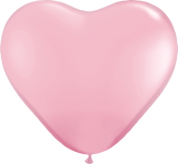Globos de látex rosa de 11″ con forma de corazón (100 unidades)