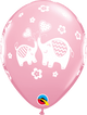 Pink It's a Girl Elephants 11″ Latex Balloons (50 count)