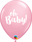 Qualatex Latex Pink Oh Baby! 11″ Latex Balloons (50 count)