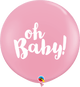 Pink Oh Baby! 36″ Latex Balloons (2 count)