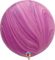 Globos de látex rosa y violeta SuperAgate de 30″ (2 unidades)