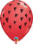 Qualatex Latex Prickly Heart Seeds Red 11″ Latex Balloons (50 count)