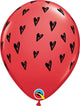 Prickly Heart Seeds Red 11″ Latex Balloons (50 count)