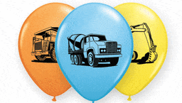 Qualatex Latex Qualatex Construction Trucks 11″ Latex Balloons (50 count)