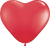 Qualatex Latex Red 11″ Heart Latex Balloons (100)
