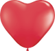 Globos Rojos 11″ Corazón Latex (100)