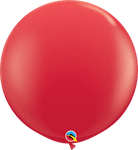 Qualatex Latex Red 36″ (3′ Spherical) Latex Balloons (2)