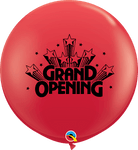 Qualatex Latex Red Grand Opening Stars 3′ Latex Balloons (2 count)