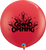 Qualatex Latex Red Grand Opening Stars 3′ Latex Balloons (2 count)