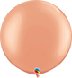 Globos esféricos de látex de 30″ de oro rosa (2)