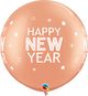 Happy New Year Sparkles & Dots 30″ Latex Balloons (2 count)