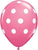 Qualatex Latex Rose with White Big Polka Dots 11″ Latex Balloons (50)