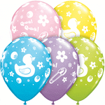 Qualatex Latex Rubber Duckie Assorted 11″ Latex Balloons (50)