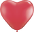 Globos Latex Corazón Rojo Rubí 11″ (100)