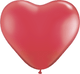 Globos Latex Corazón Rojo Rubí 11″ (100)