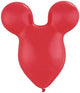 Ruby Red Mousehead 15″ Latex Balloons (50 count)