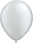Qualatex Latex Silver 11″ Latex Balloons (100)