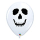 Skull Face White 5″ Latex Balloons (100 count)