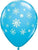Qualatex Latex Snowflakes & Sparkles A-Round 11″ Latex Balloons (50)