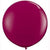 Qualatex Latex Sparkling Burgundy 36″ (3′ Spherical) Latex Balloons (2)