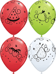 Qualatex Latex Special Assortment Picnic 11″ Latex Balloons (50)