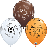 Qualatex Latex Sports Balls 11″ Latex Balloons (50)