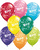 Qualatex Latex Stars and Swirls Happy Birthday 11" Latex Balloons (50 count)