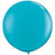 Qualatex Latex Tropical Teal 36″ (3′ Spherical) Latex Balloons (2)