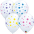 Qualatex Latex White Colorful Dots 11″ Latex Balloons (50 count)