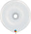 Qualatex Latex White Geo Donut 16″ Latex Balloons (25 count)
