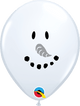 White Smile Face Snowman 5″ Latex Balloons (100 count)