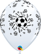 Balones de fútbol blancos Globos de látex de 11″ (50 unidades)