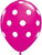 Wild Berry with White Big Polka Dots 11″ Latex Balloons (50)