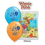 Qualatex Latex Winnie the Pooh 1st Birthday 12″ Latex Balloons (6 count)