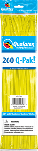 Yellow 260Q Latex Balloons (50)