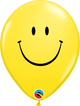 Globos de látex amarillos con cara sonriente de 11″ (50 unidades)