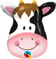 14" Contented Cow Balloon (requires heat-sealing)