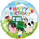 18" Round Birthday Barnyard Balloon