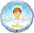 18" Round Mi Bautizo Angel Boy Foil Balloons