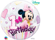 Globo burbuja de 22" Disney Minnie Mouse 1er cumpleaños