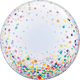 24" Colorful Confetti Dots Bubble Balloon