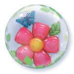 Qualatex Mylar & Foil 24" Leaves Flower Plastic Double Bubble Balloons