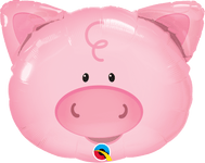 Qualatex Mylar & Foil 30" Playful Pig Balloon