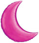 Crescent Moon 35" Magenta Balloon
