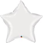 Qualatex Mylar & Foil 36" Star White Balloon