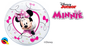 Qualatex Mylar & Foil Air-Fill Disney Minnie Bubble 12″ Balloon (10 pack)