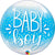 Qualatex Mylar & Foil Baby Boy Confetti Dots Bubble 22″ Balloon