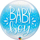 Baby Boy Confetti Dots Bubble 22″ Globo